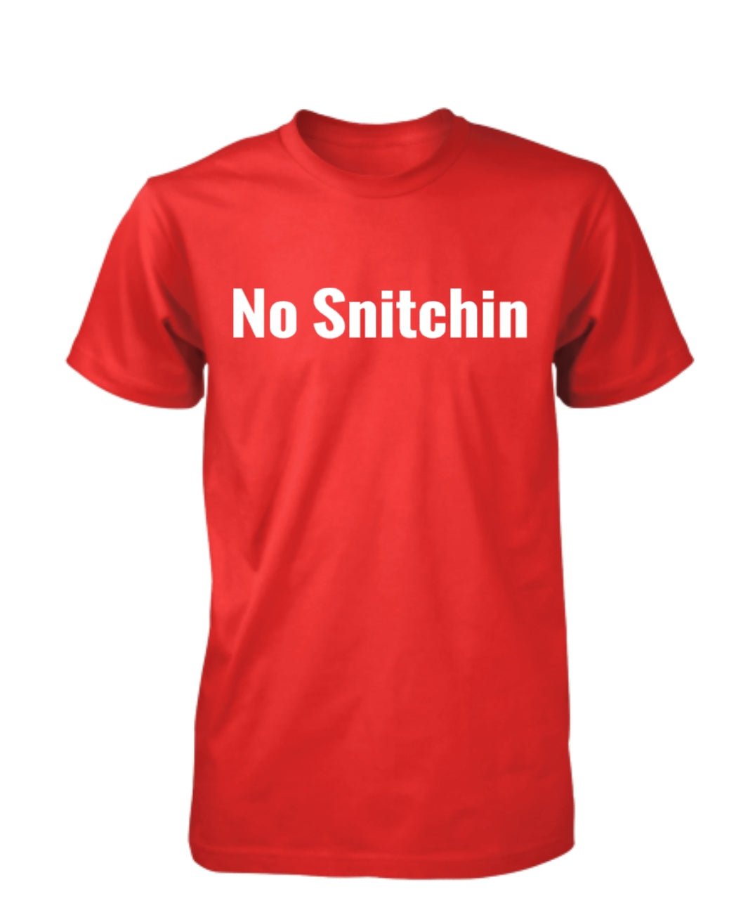 Red Sturdy Brand No Snitchin Tee